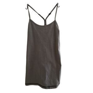 Lululemon Power Y Racerback Gray Striped Tank Size 6